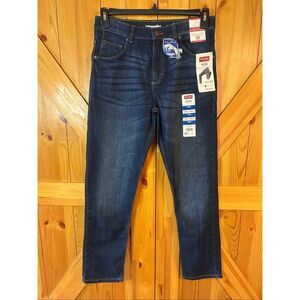 Wrangler Boy’s Dark Wash Tapered Jeans Adjustable Waist NWT Size 16R (5411)